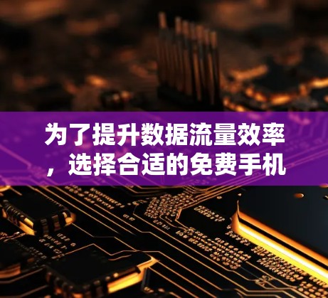 为了提升数据流量效率，选择合适的免费手机加速器是一个明智的决定。以下是一步步的指南