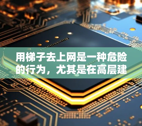 用梯子去上网是一种危险的行为，尤其是在高层建筑或有多个楼层的建筑物中。以下是对这一行为的总结和建议